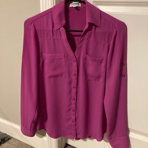 Express Portofino Shirt XS- Fuchsia